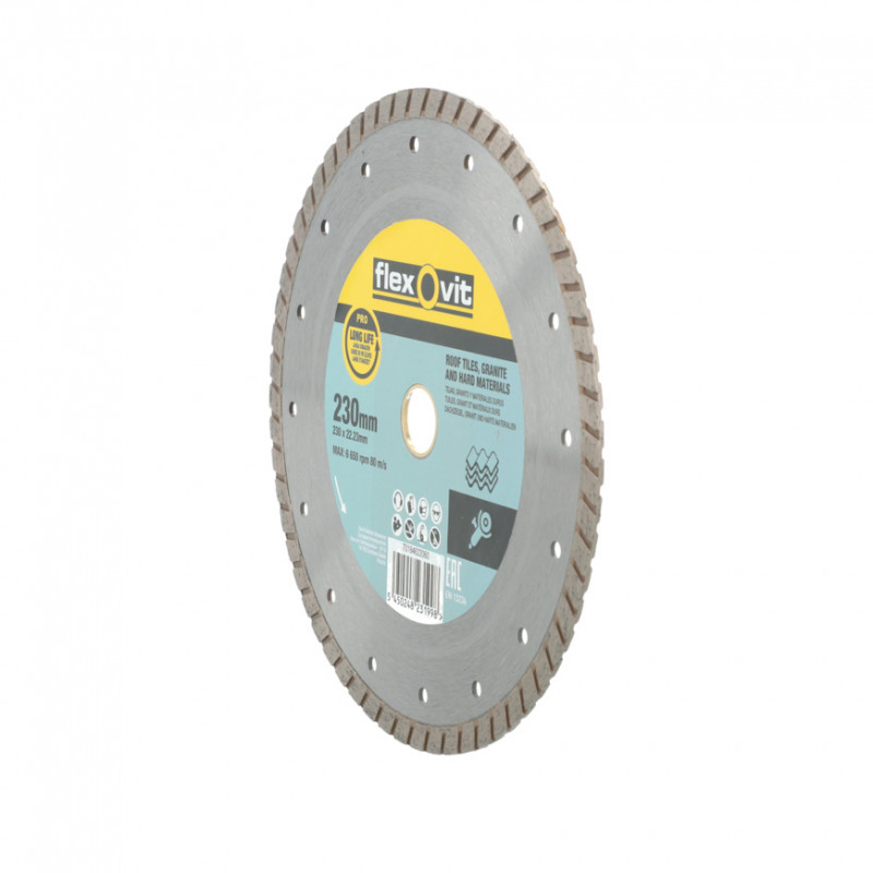 230 X 2 6 X 22 23mm Flexovit PRO Continuous Rim Turbo Sintered Blade