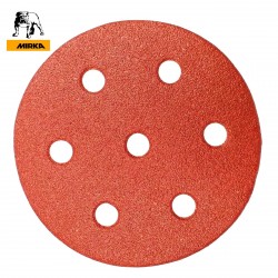 90mm 3.5" Mirka hook and loop sanding discs, 7 hole (for Festool Rotex), P40-240