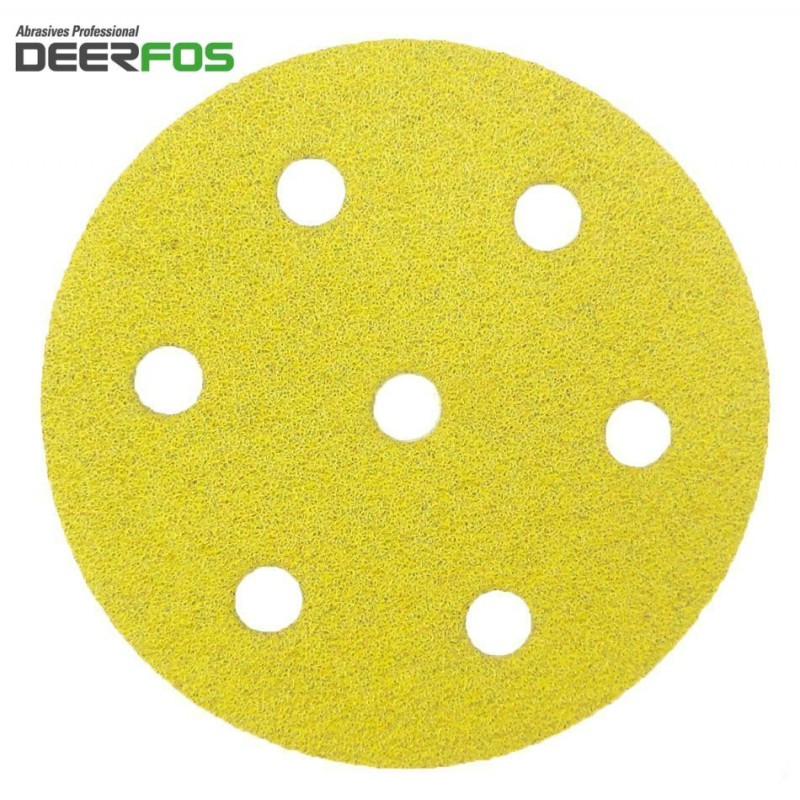 90mm CA331 Deerfos sanding discs for Festool Rotex RO 90 DX, hook and loop, 7 hole, p40-240 90mm CA331 Deerfos sanding discs for Festool Rotex RO 90 DX, hook and loop, 7 hole, p40-240