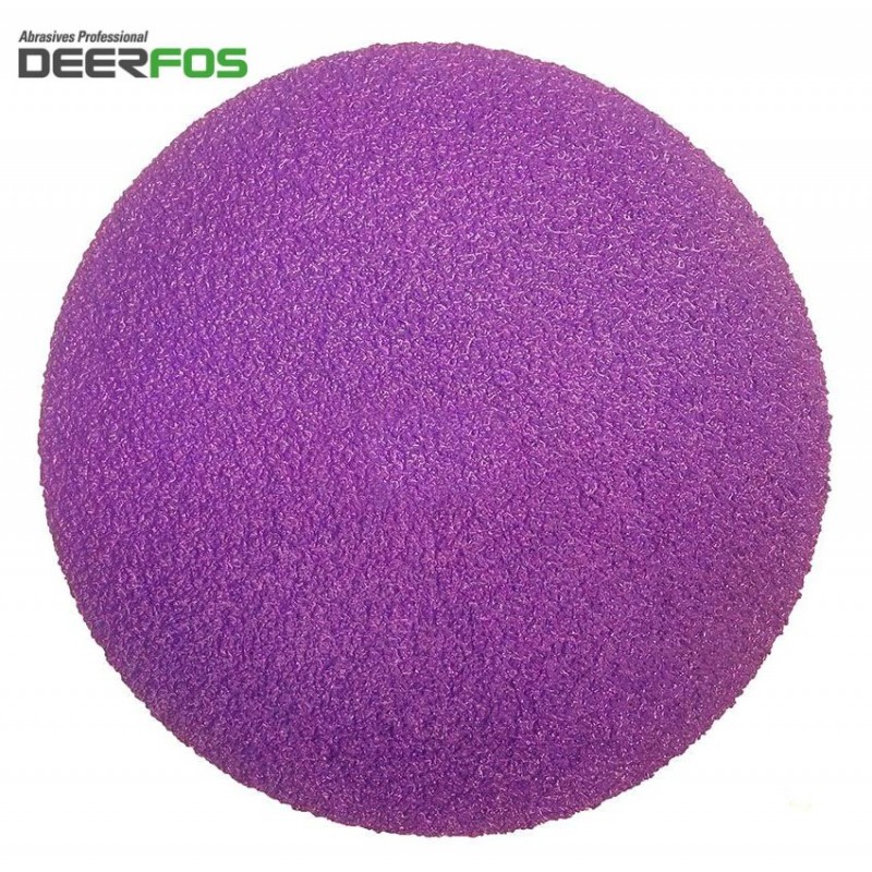 125mm 5" ceramic wet or dry Deerfos sanding discs, hook and loop, no hole, P40-220 125mm 5" ceramic wet or dry Deerfos sanding discs, hook and loop, no hole, P40-220