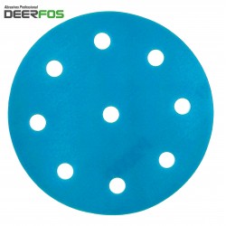 125mm 5" Wet or dry Deerfos sanding discs, hook and loop, 9 hole (Festool), P40-3000
