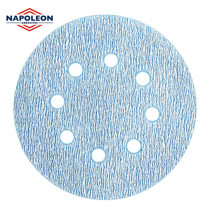 Wet or dry Napoleon sanding discs, 8 hole, hook and loop, P80-2000