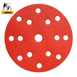 150mm 6" Mirka sanding discs, hook and loop, 15 hole, P40-220