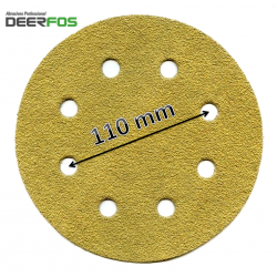 180mm Deerfos sanding discs, fits Workzone 750W, hook and loop, P40-240