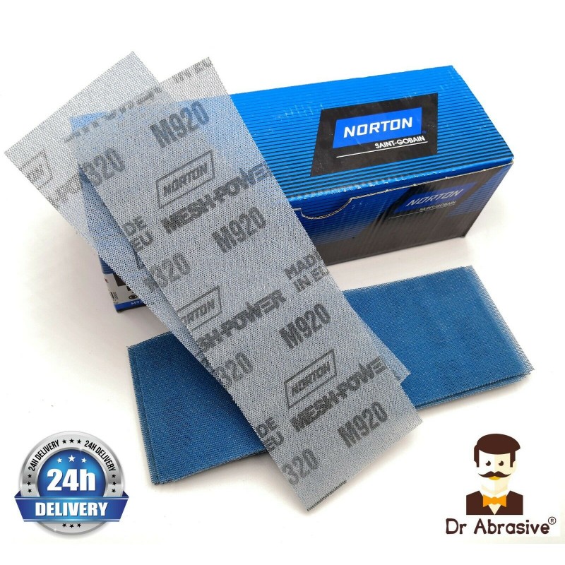 70x198mm Norton MeshPower Ceramic Hook and Loop Sanding Strips Blocks 70x198mm Norton MeshPower Ceramic Hook and Loop Sanding Strips Blocks