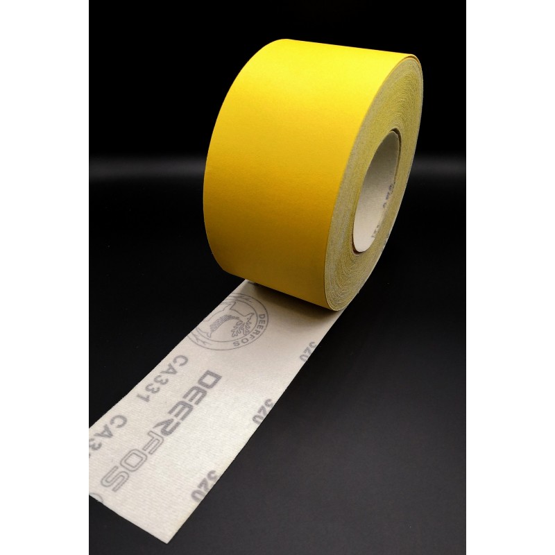 76mm hook and loop sandpaper roll Deerfos, P40-600 76mm hook and loop sandpaper roll Deerfos, P40-600
