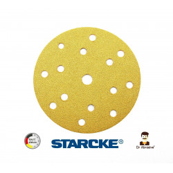 150mm 6" Starcke sanding discs, hook and loop, 15 hole, P80-3000