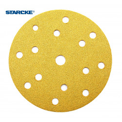 150mm 6" Starcke sanding discs, hook and loop, 15 hole, P40-800