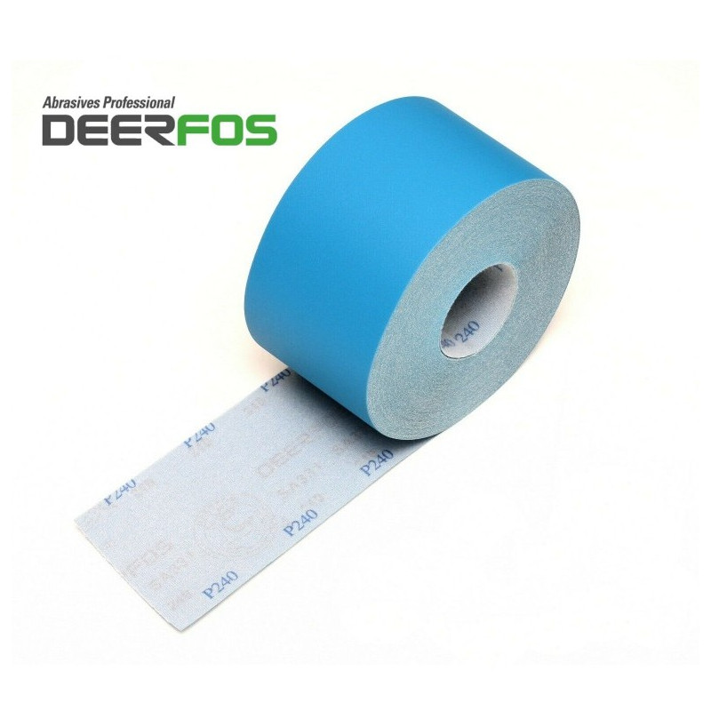 115mm Wet or dry Deerfos sandpaper roll, hook and loop, P40-600