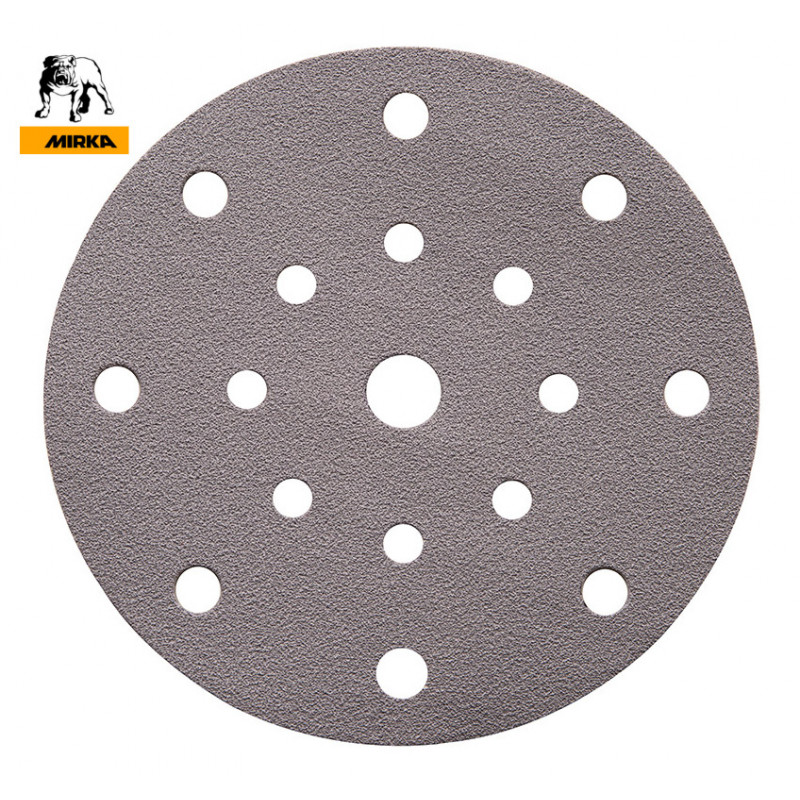 150mm 6" Mirka hook and loop sanding discs for Festool / Rupes, 17 hole