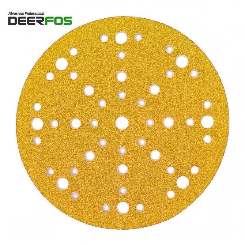 150mm 6"  Deerfos sanding discs, 48 hole, hook and loop, P40-240